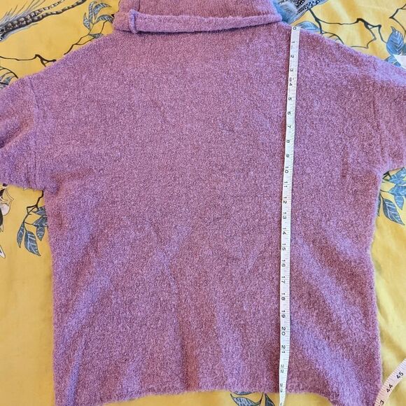 CATHERINE malandrino purple turtle neck oversized sweater nwt sz l - Picture 6 of 6